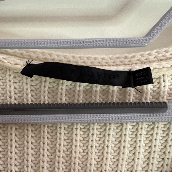 Jenni Kayne Women's Size XXS Cropped Cream Cabin Sweater Organic Cotton - Picture 2 of 8